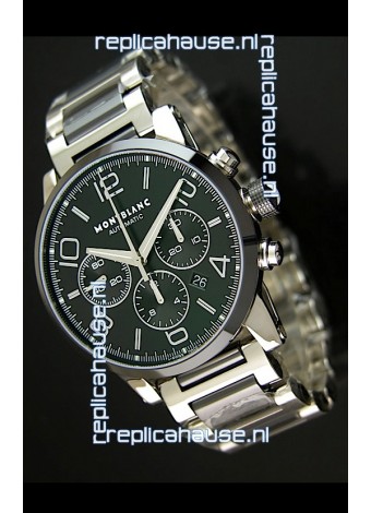 Mont Blanc Timewalker Ceramic Strap Inlays Watch in Black - 1:1 Mirror Replica