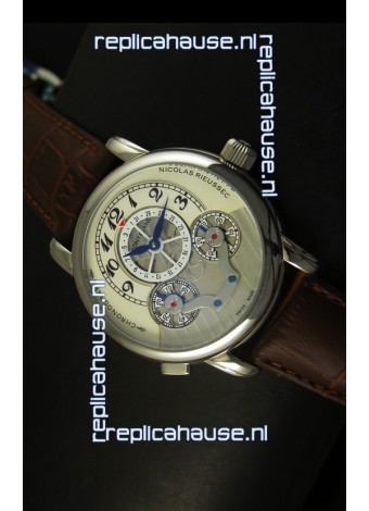 Mont Blanc Nicolas Riessec Stainless Steel Case in White Dial