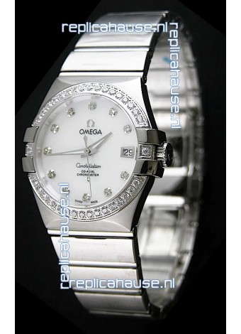 Omega Constellation Mens Swiss Automatic Watch in Steel Casing -- 1:1 Mirror Replica 