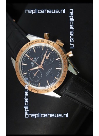 Omega Speedmaster Moon Watch Co-Axial Swiss Watch Two Tone Case - 1:1 Mirror Replica