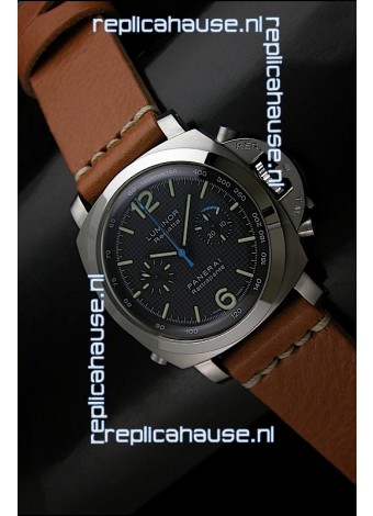 Panerai Luminor Regatta Swiss Replica Watch in Black Dial - 1:1 Mirror Replica