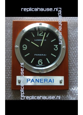 Panerai PAM255 Teak Wood Wall Clock White Dial - 1:1 Mirror Replica