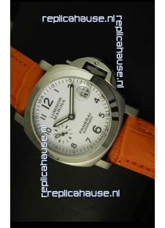 Panerai Luminor Marina PAM49 40MM Swiss Watch - Orange Strap
