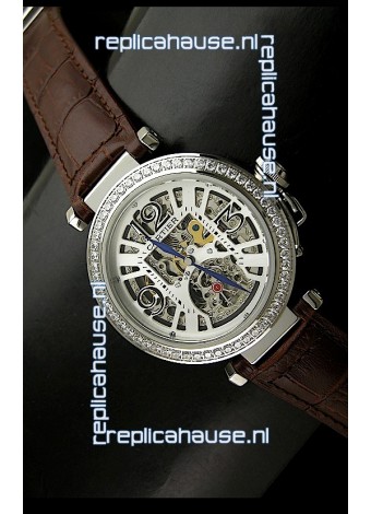 Cartier Ronde De Ladies Replica Watch in Decorated Skeleton Dial