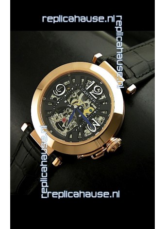 Cartier Ronde De Ladies Replica Watch in Decorated Skeleton Dial