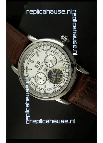Patek Philippe Complications Tourbillon Japanese Replica Watch in Steel