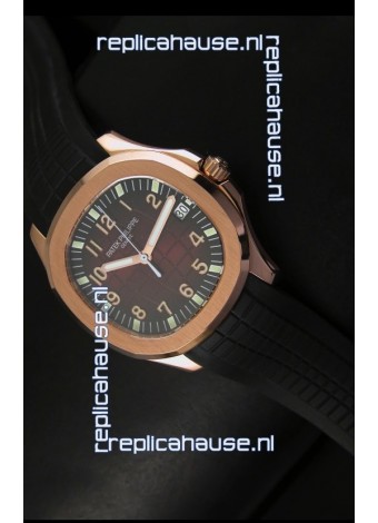 Patek Philippe Aquanaut Rose Gold in Brown Dial Watch - 1:1 Mirror Replica