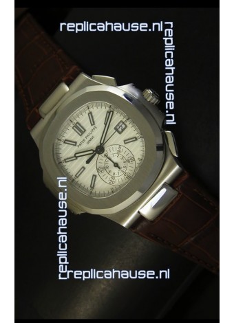 Patek Philippe Nautilus 5980 Brown Strap - 1:1 Ultimate Mirror Replica