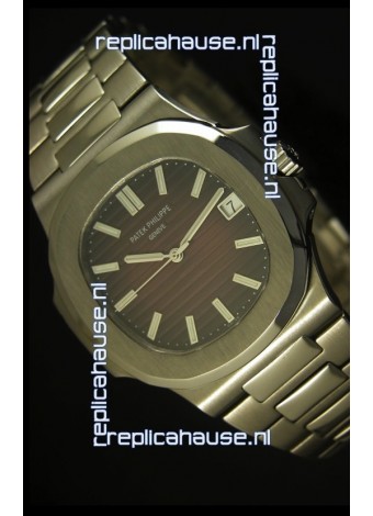 Patek Philippe Nautilus 5711 Jumbo Swiss Watch Burgundy - 1:1 Ultimate Mirror Replica