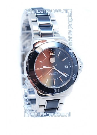 Tag Heuer Formula 1 Quartz Steel Black Ceramic Watch in Black Dial