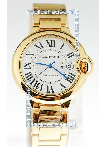 Ballon Bleu De Cartier Japanese Ladies Replica Yellow Gold Watch