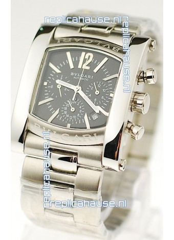 Bvlgari Assioma Japanese Quartz Watch in Black Dial