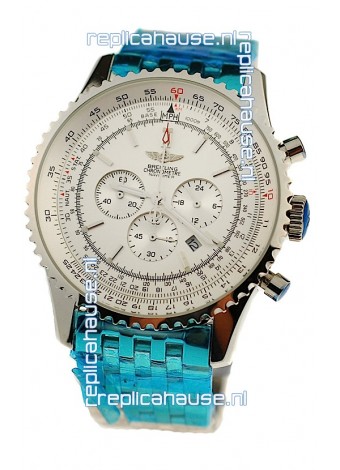 Breitling Navitimer Chronometre Japanese Watch in White Dial