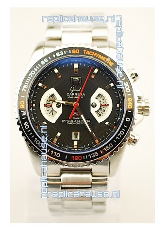 Tag Heuer Grand Carrera RS2 Japanese Replica Watch in Black Dial