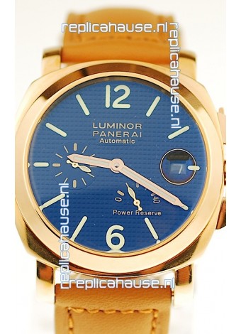 Panerai Luminor Marina Power Reserve Japanese Replica Gold Watch