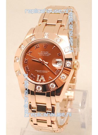 Rolex Datejust Swiss Replica Watch in Rose Gold - 36MM