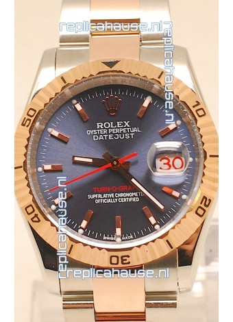 Rolex Datejust Turn O Graph Swiss Rose Gold Watch