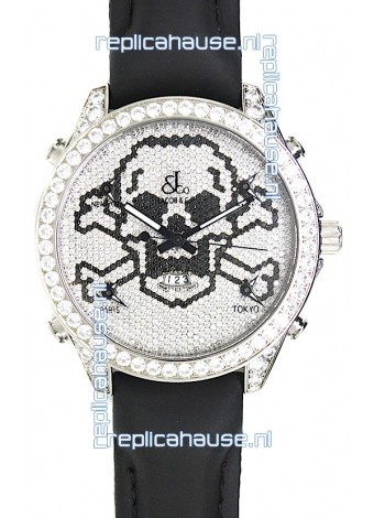 Jacob & Co. The Five Time Zone Skeleton Swiss Replica Watch in Diamonds