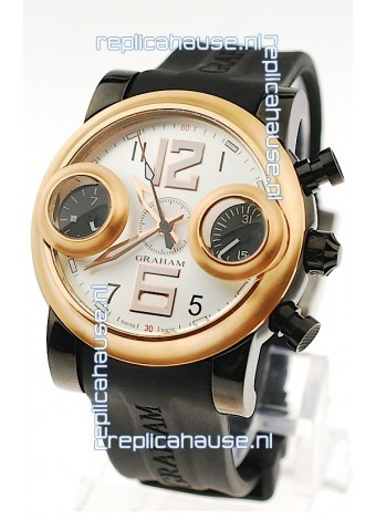 Graham Swordfish Japanese Replica Watch in White Dial