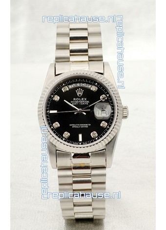 Rolex Day Date Silver Japanese Replica Watch