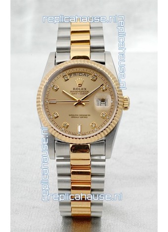 Rolex Day Date Two Tone Swiss Replica Watch