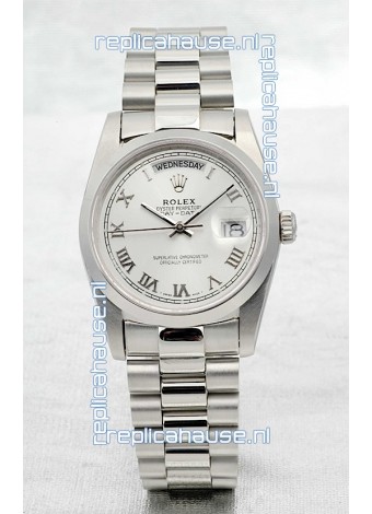 Rolex Day Date Silver Japanese Replica Watch