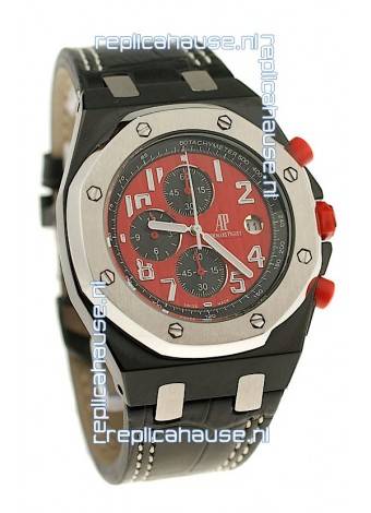 Audemars Piguet Royal Oak Offshore Limited Edition SingaporeGP 2008 Japanese PVD Watch in Red Dial