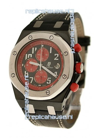 Audemars Piguet Royal Oak Offshore Limited Edition SingaporeGP 2008 Japanese PVD Watch in Black Dial