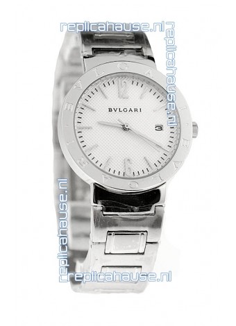 Bvlgari Quartz Japanese Watch in Silver Dial
