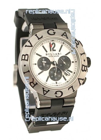 Bvlgari Scuba Swiss Body Japanese Steel Watch in Black Subdial