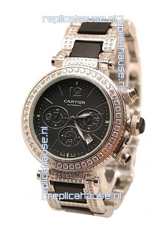 Cartier Pasha Seatimer Swiss Replica Diamonds Watch