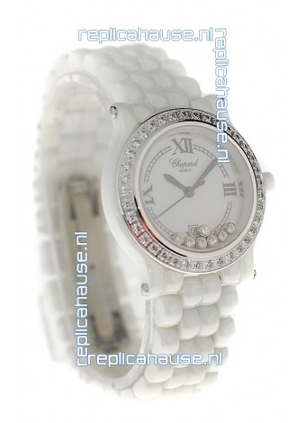 Chopard Happy Sport Ladies Japanese Ceramic Watch