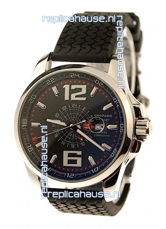 Chopard 1000 Miglia GT XL GMT Japanese Replica Watch in Black Dial