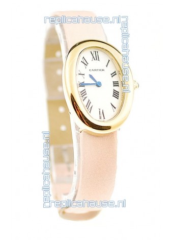 Cartier Baignoire Ladies Japanese Replica Gold Watch