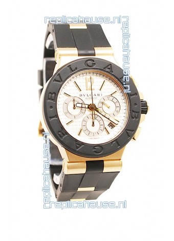 Bvlgari Diagono Automatic Swiss Watch in White Dial
