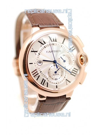 Ballon Blue De Cartier Swiss Replica Gold Watch