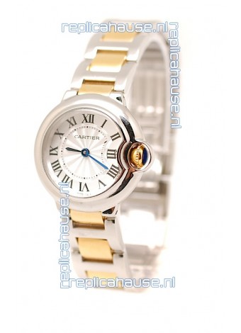 Ballon De Cartier Ladies Swiss Quartz Two Tone Watch