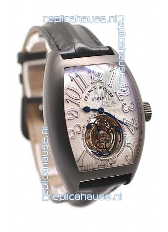 Franck Muller Aeternitas Tourbillon Swiss Replica PVD Watch in White Markers