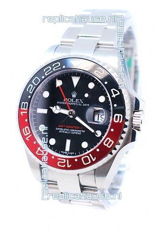 Rolex GMT Masters II 2011 Edition Replica Black and Red Ceramic Bezel Watch