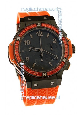Hublot Black Big Bang Orange Tutti Fruitti Swiss Replica Watch