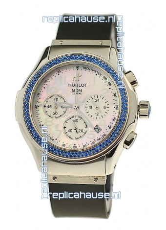 Hublot MDM Chronograph Swiss Replica Watch in Steel Case