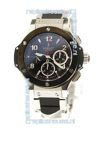 Hublot Big Bang Swiss Replica Watch in Steel/Rubber Strap