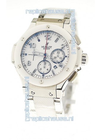 Hublot Big Bang Swiss Replica Watch in Steel/Rubber Strap