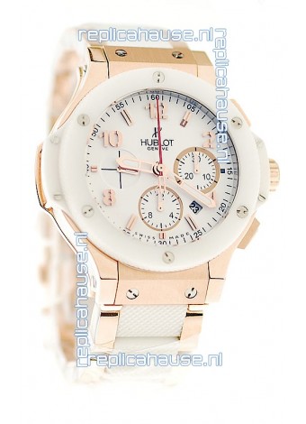 Hublot Big Bang 18K Pink Gold Casing Swiss Watch 
