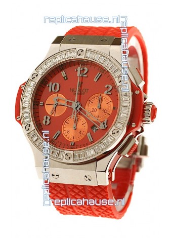 Hublot Big Bang White Baguette Diamonds Shaped Bezel
