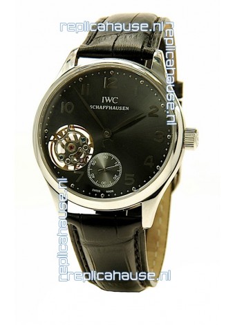 IWC Portuguese Tourbillon Swiss Replica Watch in Grey Dial