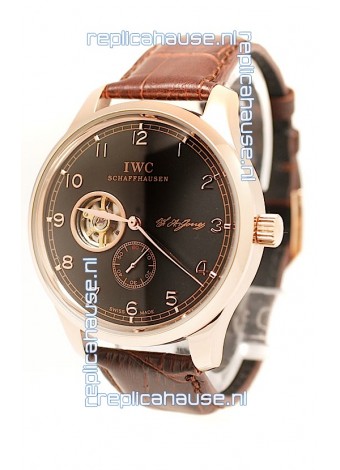 IWC Portuguese Regulateur Tourbillon Japanese Watch in Black Dial
