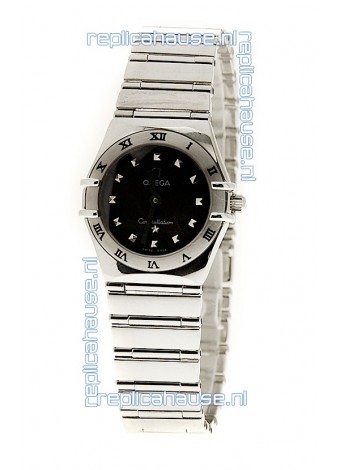 Omega Constellation Ladies Swiss Watch in Black Dial