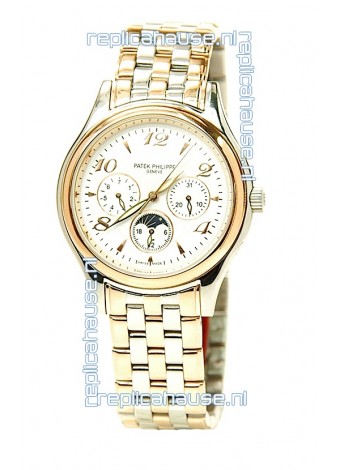 Patek Philippe Grand Complications Japanese Replica Gold Watch in Arabic Hour Markers