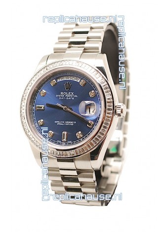 Rolex Day Date Silver Swiss Replica Watch